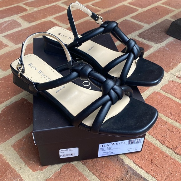 Ron White Black Blaise Sandals - Size 10 - Orig. $400 - Picture 2 of 9
